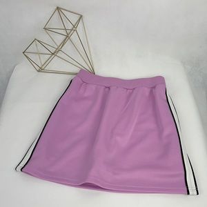 Lilac Skirt With Attached Shorts